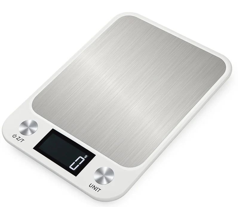Digital kjøkkenvekt, 15 kg / 1 g, rustfritt stål