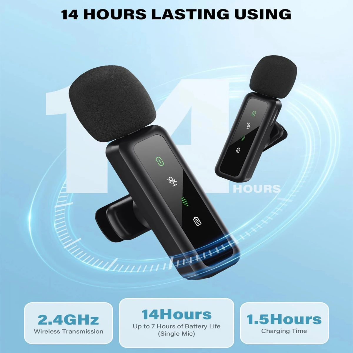 Wireless Lavalier Microphone - Phone Connector Options