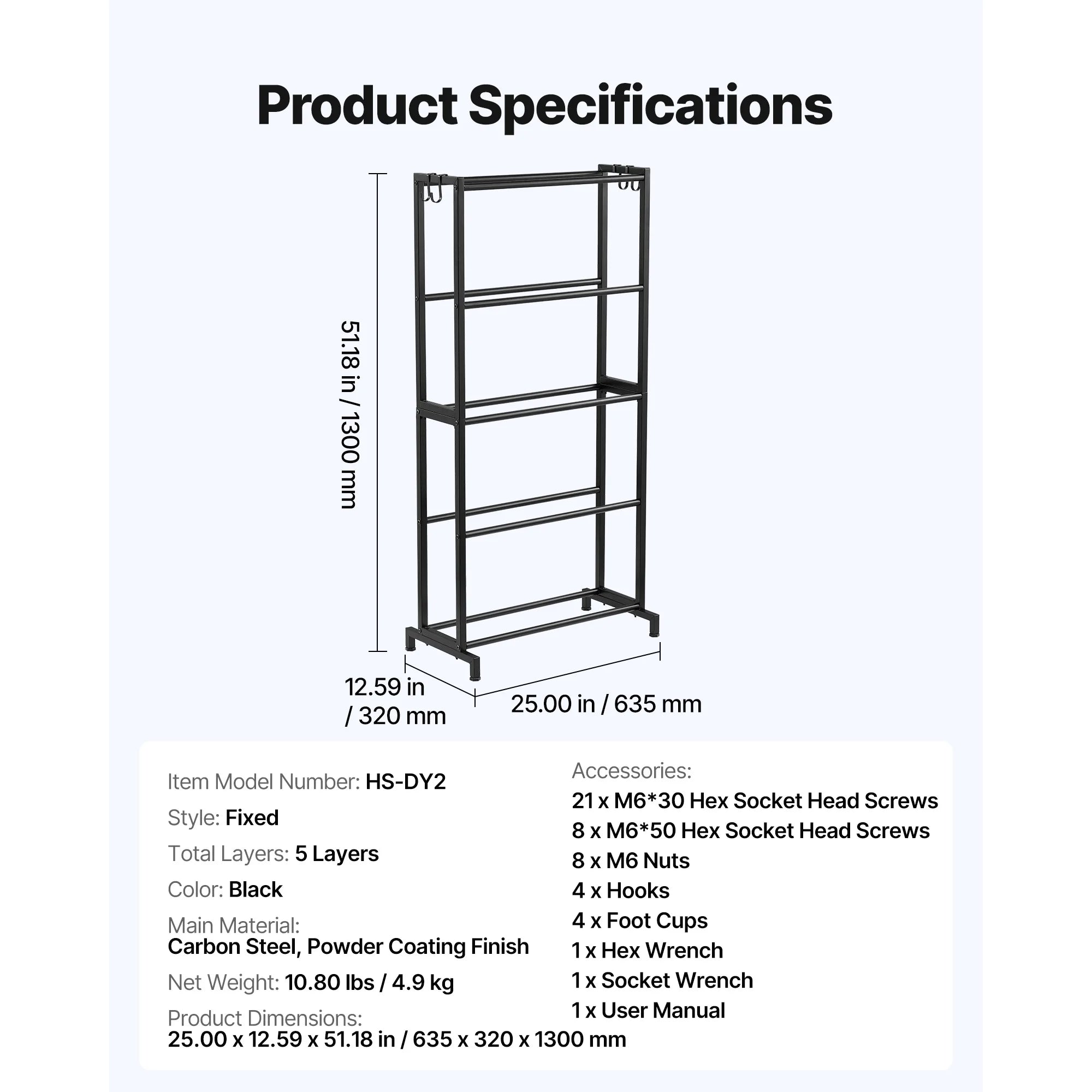 SucceBuy 5/7 Tier 3D Printer Filament Storage Rack Filament Spool Holders Storage Shelves for Home Office 3D Printing Studio