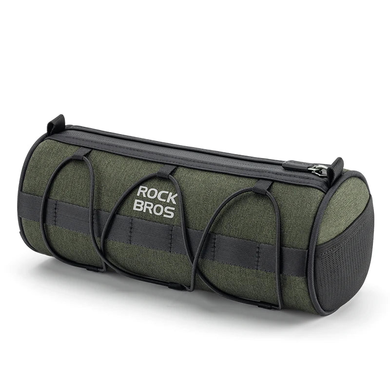 2L Bicycle Handlebar Bag with Shoulder Strap & 3-Point Mount