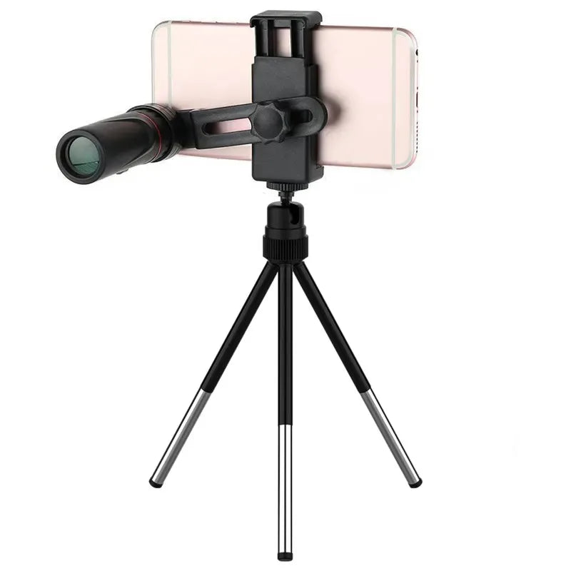 Telescópio monocular 2000x24, portátil, telemóvel com suporte, atividades ao ar livre como acampamento, caça e observação de aves