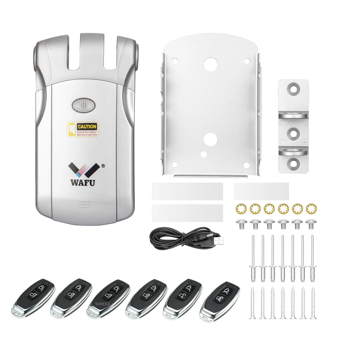 Wafu 019 Remote Control Door Lock Smart Lock Remote Control Invisible Locks Electronic Wireless Keyless Door Locks Dealbolt Lock