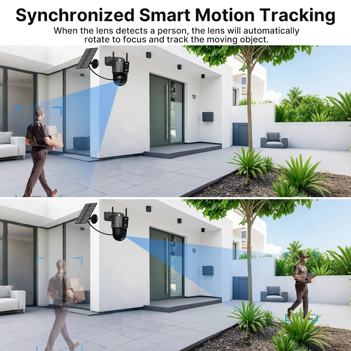 4G Solar PTZ Security Camera with Auto Tracking and 24/7 Recording