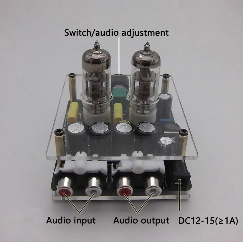 Modul elektrónkového audio predzosilňovača 6K4/6A2