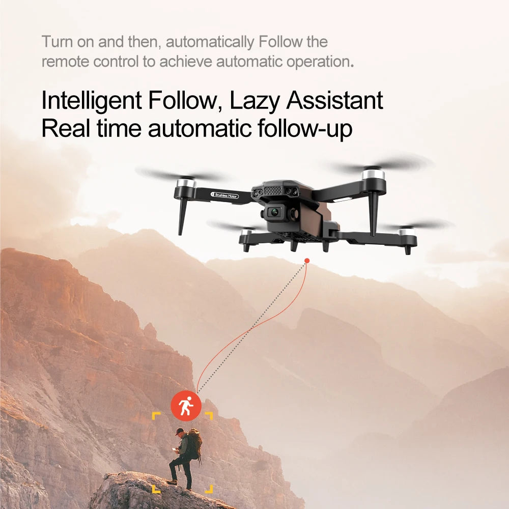 New F198 Drone Professional Dual Camera With 1080P WIFI FPV HD Aerial Photography Wide Angle Brushless RC Foldable Quadcopter 