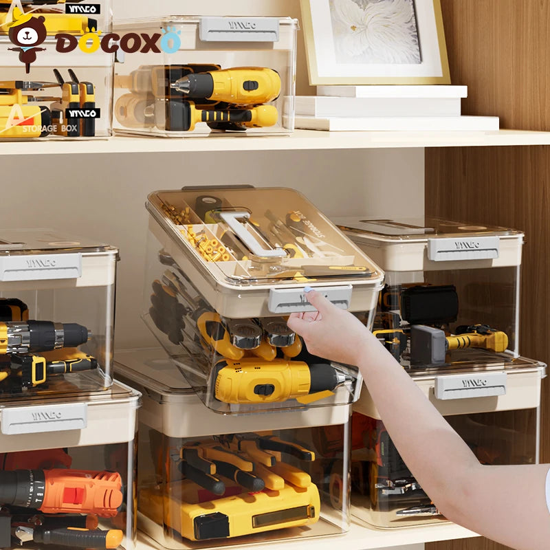 Divided Tool and Hardware Storage Case