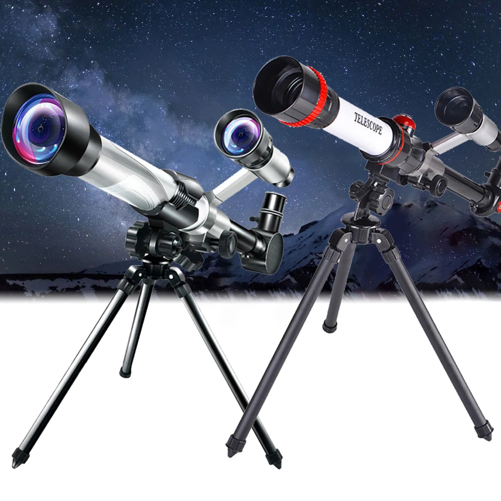 0|Professional Astronomical Telescope 20X 30X 40X Powerful Monocular Portable HD Moon Space Planet Observation Gifts for Children