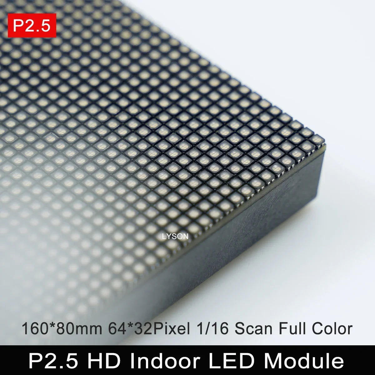 Wewnętrzny panel LED RGB P2.5, 64 × 32 piksele, HUB75