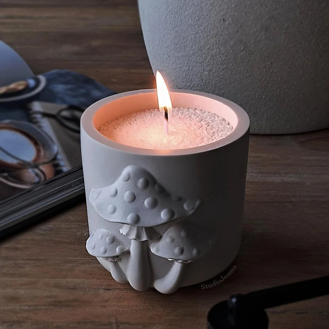 Silicone Mushroom Jar and Lid Casting Mould