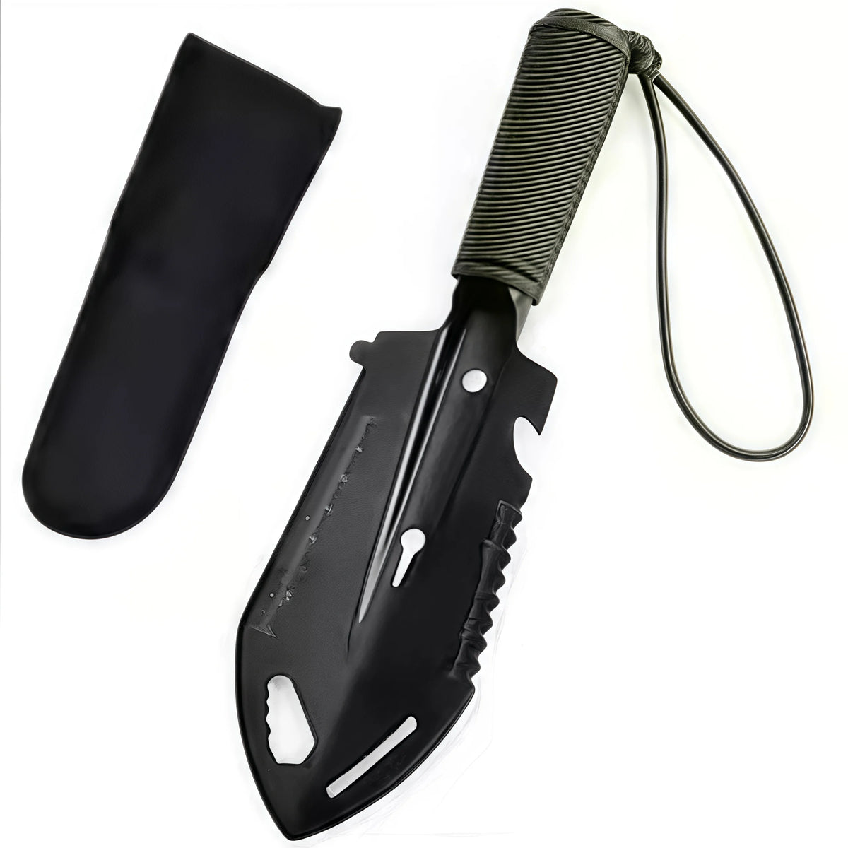 Steel Camping Trowel Multitool with Carry Bag
