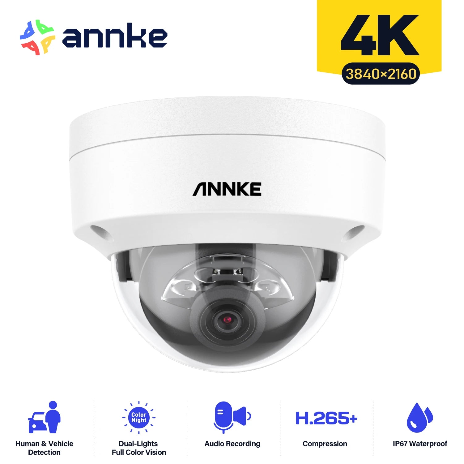 ANNKE C800 4K PoE Outdoor Security Camera with Mic