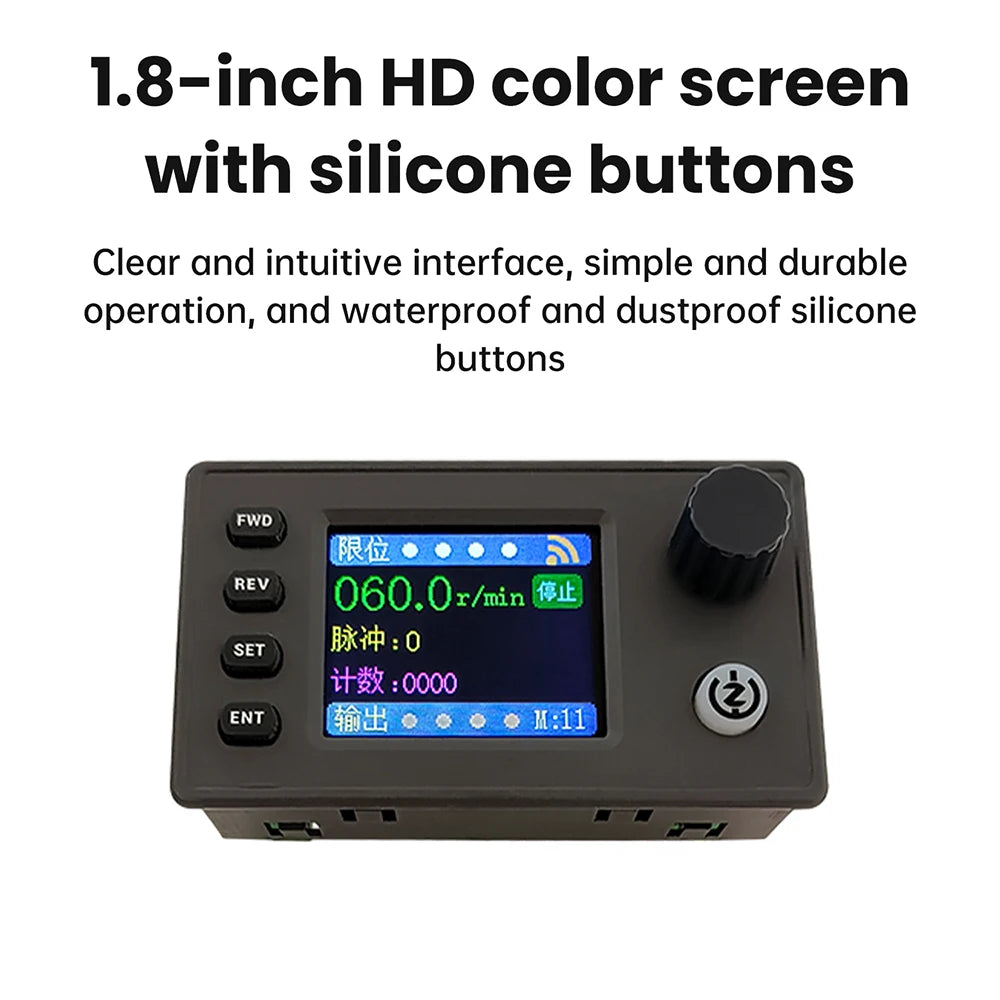 ZK-SMC05 Stepper & Servo Pulse Controller, Colour Display