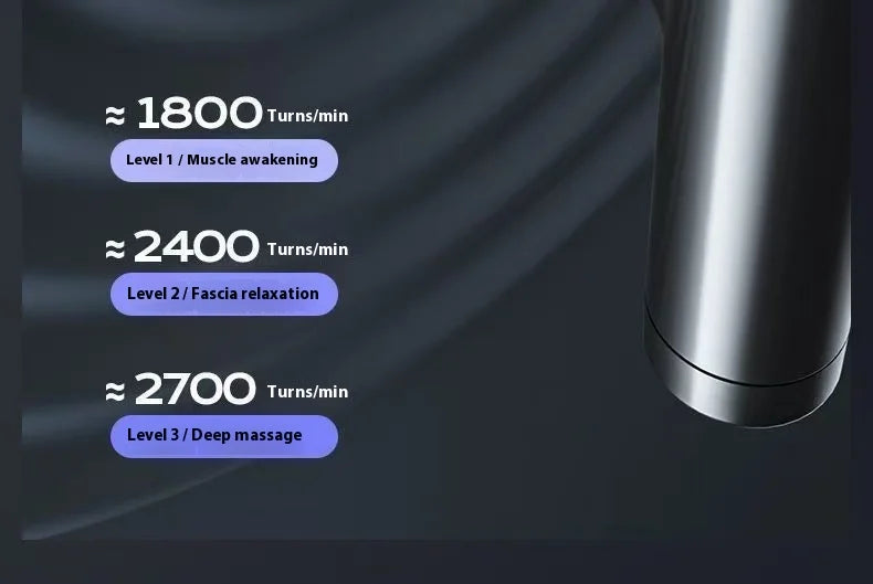 Mini Massage Massage LCD Screen 6 Heads Gun Muscle Massager Portable Electric Fascia Gun for Neck Foot Body Fascia Gun 