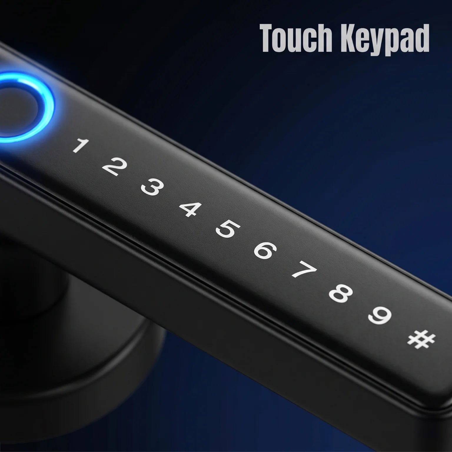 Smart Fingerprint Lever Lock with Password, IC Card and Key