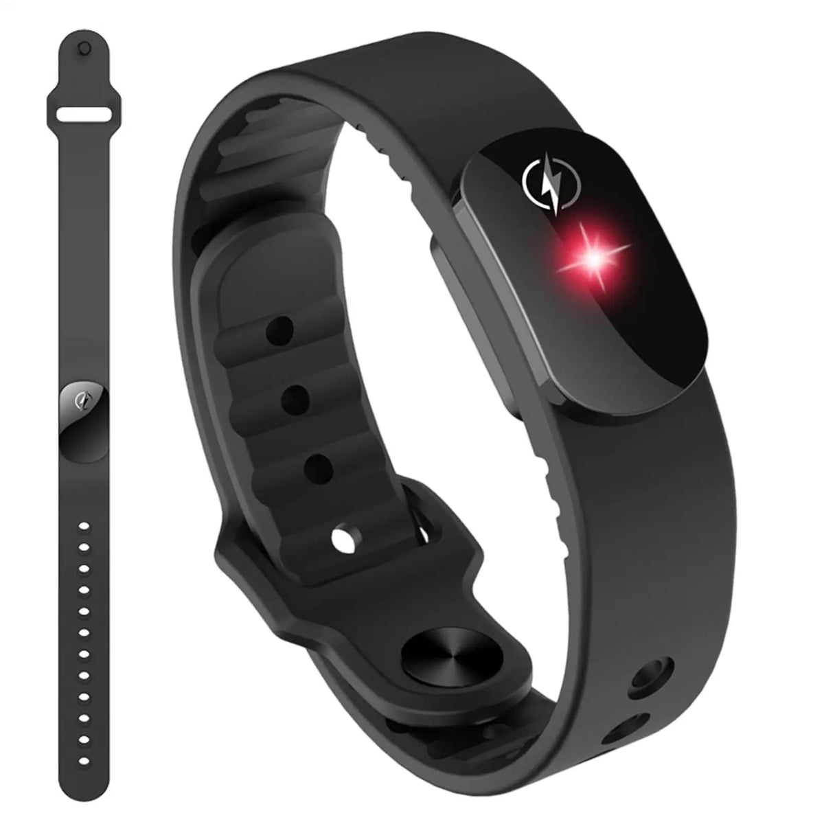 Justerbart silikonarmband - svart eller vitt