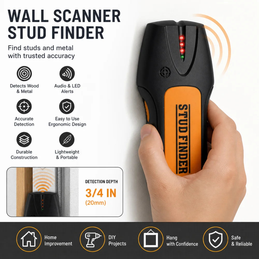 Battery Wall Scanner with Audible Alert
