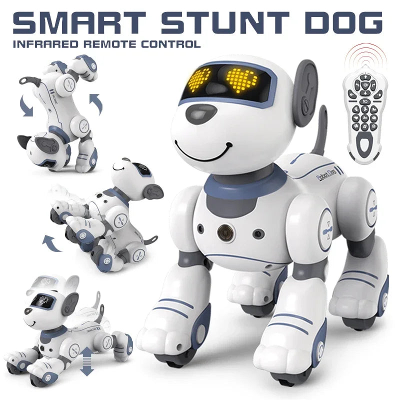 Programmable Robot Dog Toy with Remote Control and Stunt Moves