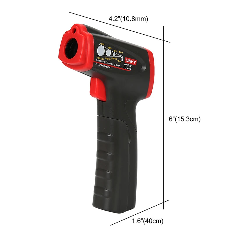 UT300S Infrared Thermometer, -32 to 400 °C, 12:1