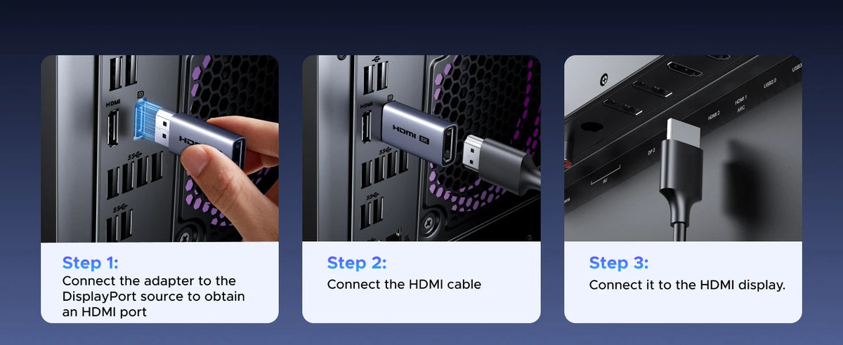 DisplayPort to HDMI Adapter - Pack Options