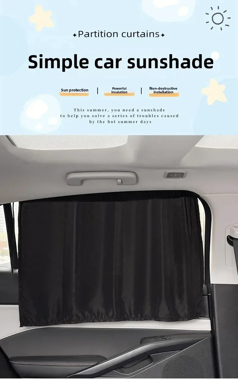 Cartoon Car Window Sunshade with Suction Cups for Kids