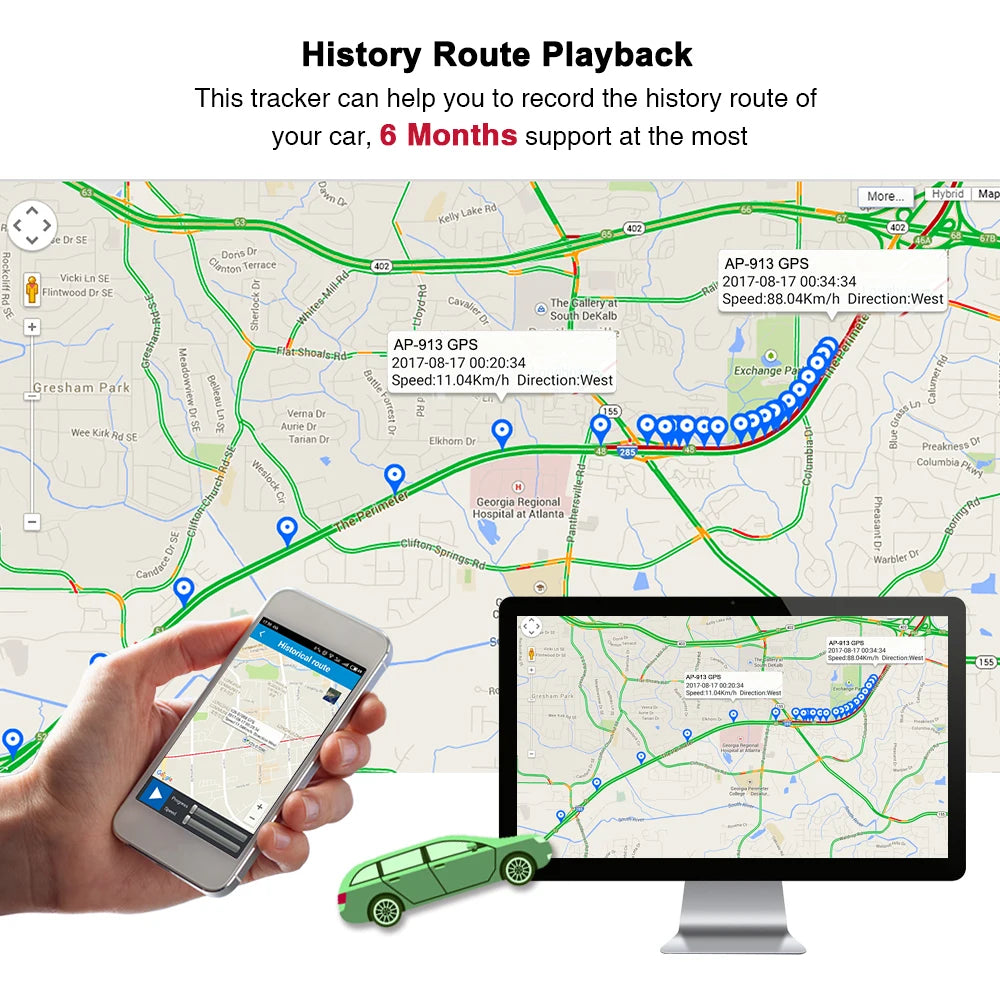 TKSTAR TK913 4G Mini GPS Nyomkövető Erős Mágnest 1500mAh Vízálló Autó GPRS Nyomkövető Követés Jármű Autó Hang APP