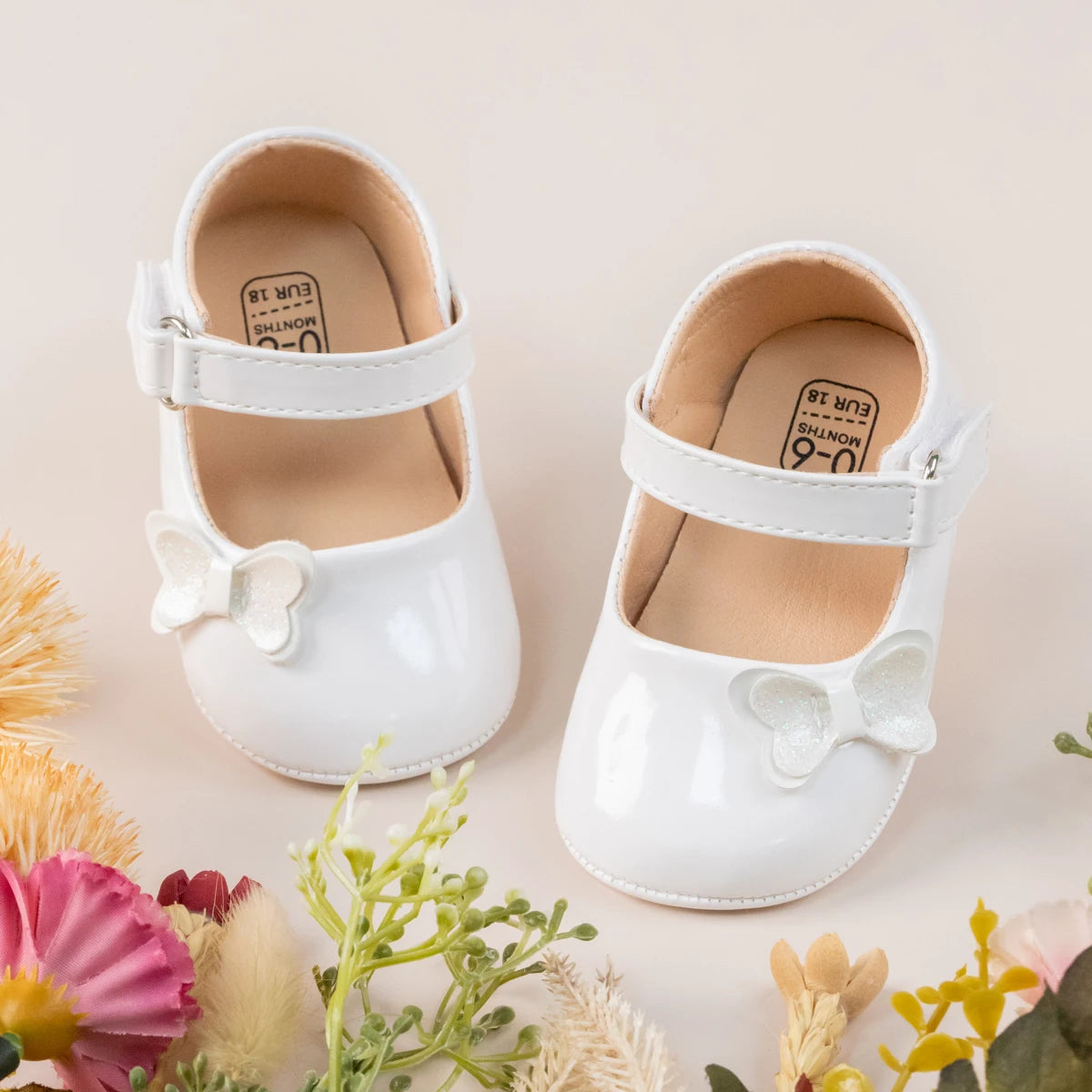 Baby Princess PU Toddler Shoes with Bow