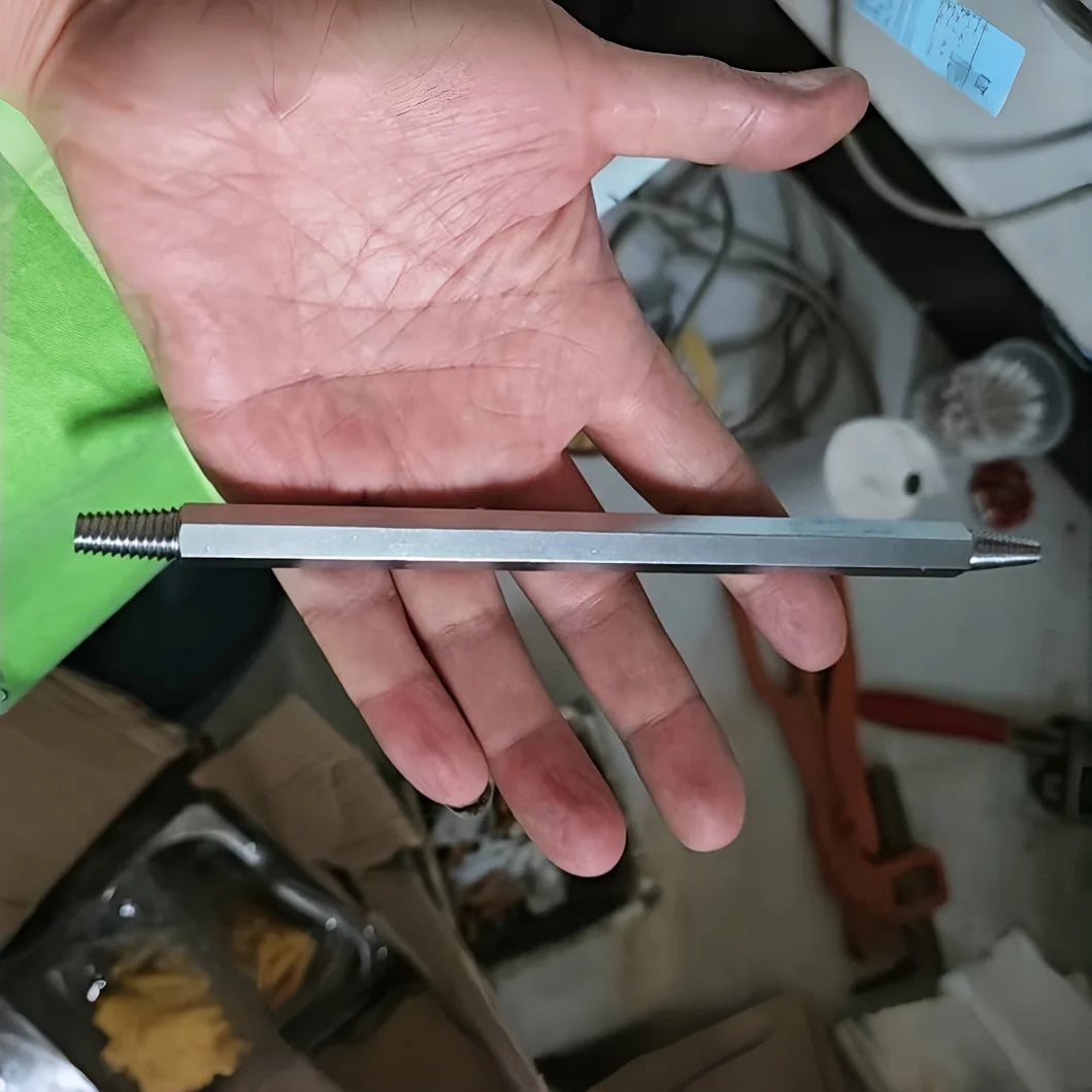 Para quitar bujías rotas, extracción fácil, tornillos rotos, conos invertidos, hexágonos, herramienta de reparación de coches, herramienta de rosca inversa