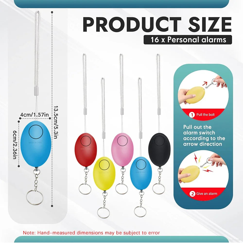 Cheap Self Defense Alarm 120dB Egg Shape Girl Women Security Protect Alert Personal Safety Scream Loud Keychain Emergency Alarm 