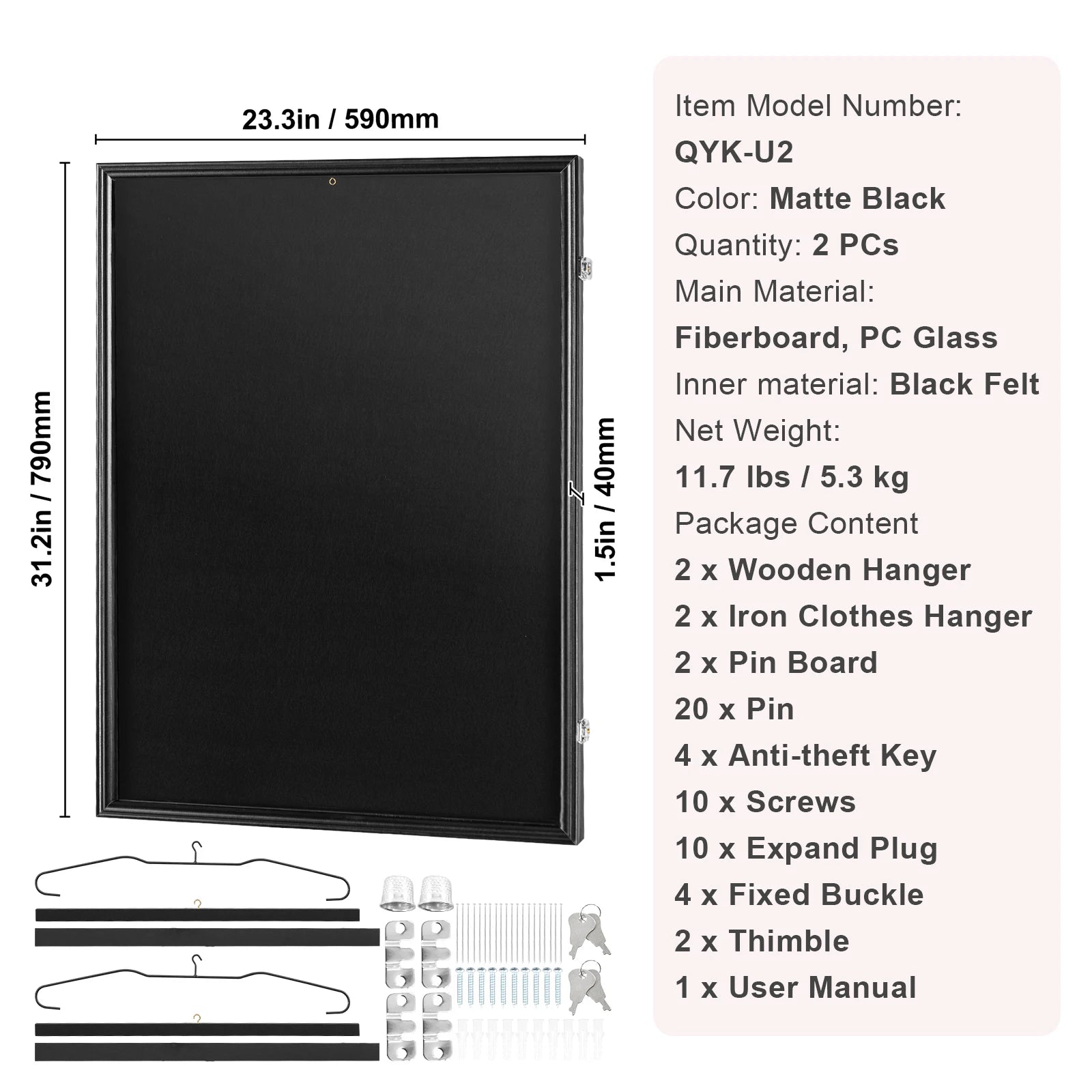 Jersey Display Frame Case Lockable Shadow Box with UV Protection