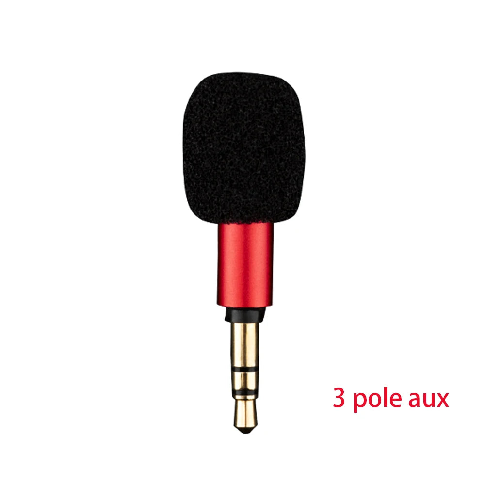 Mini-condensatormicrofoon van 3,5 mm, 3- of 4-polig