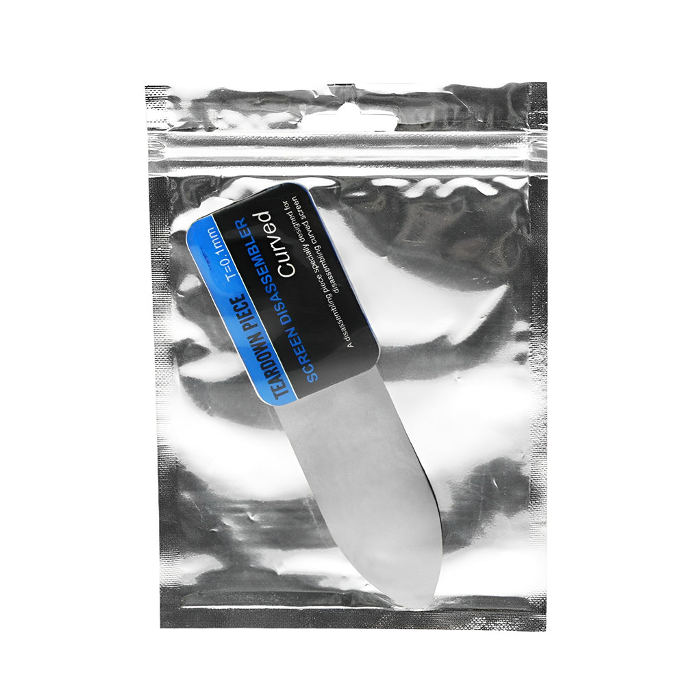 1-5Pcs Mobile Phone Curved LCD Screen Spudger Opening Pry Card Tools Ultra Thin Flexible Mobile Phone Disassemble Steel Metal 