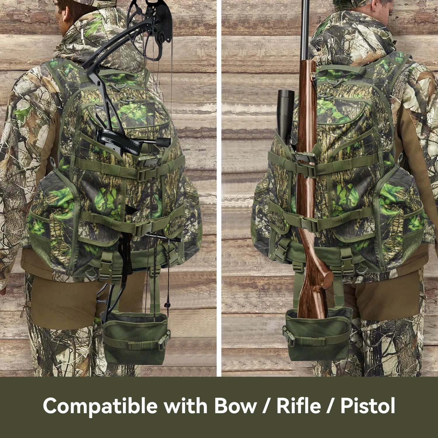 Hunting Backpack with Rifle Holder, 35L Outdoor Carry Pack