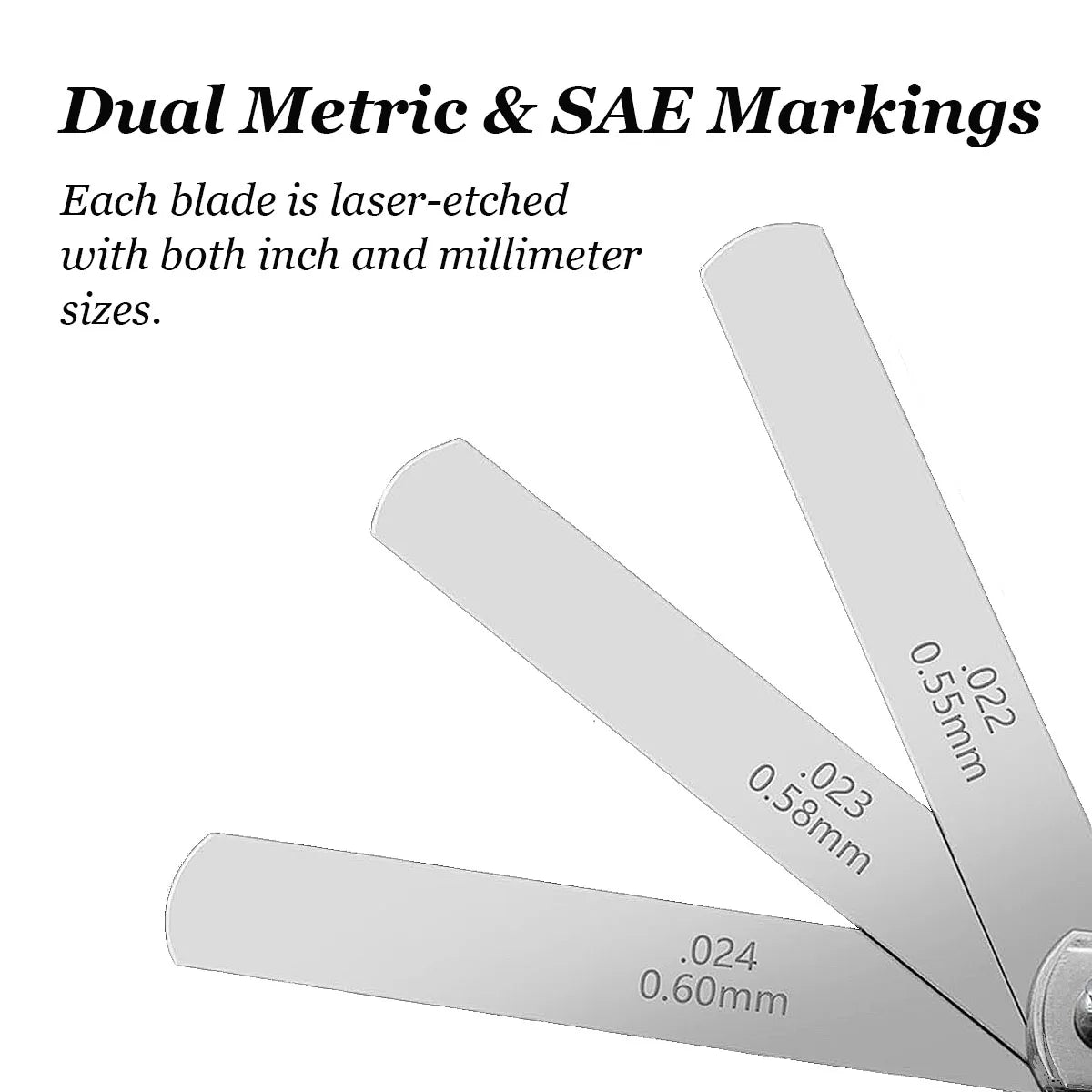 32-Blade Metric and SAE Feeler Gauge Set