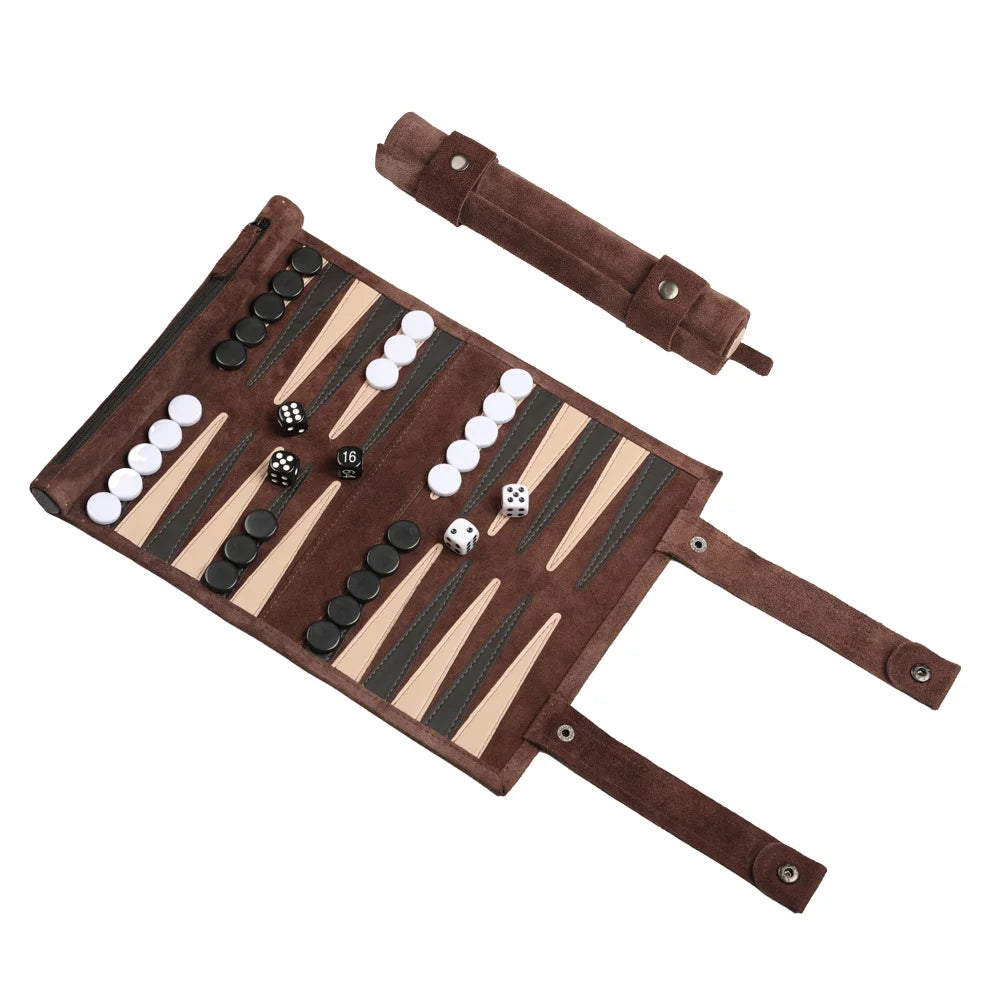 Roll-Up Backgammon Travel Set