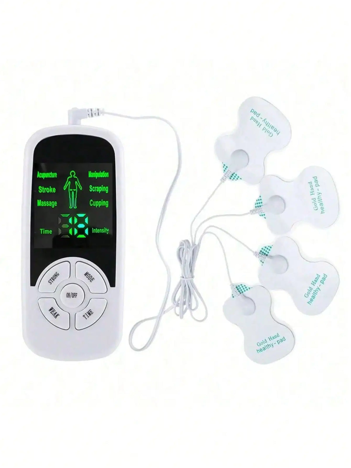 Digital Pulse Massager with 4 Electrode Pads, 6 Modes