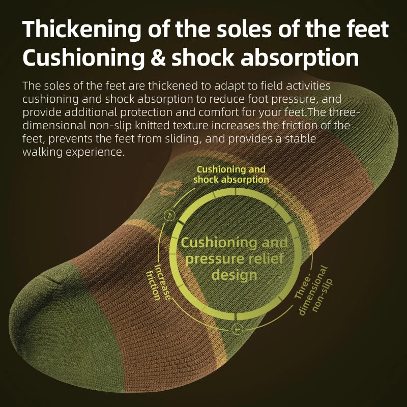 Waterproof Knee-High Hiking Socks for Outdoor, Snow, and Cycling