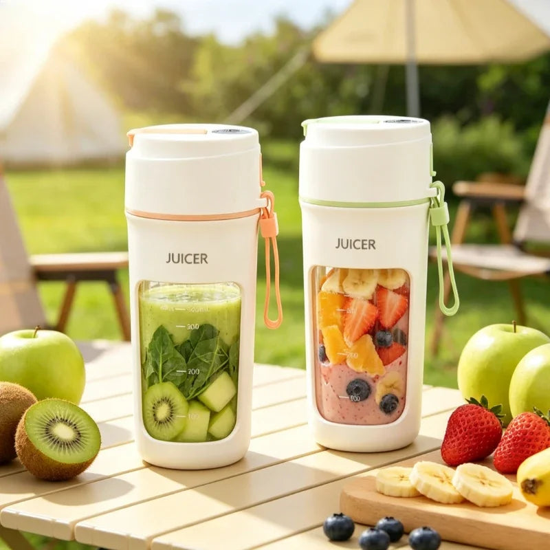340ml USB Rechargeable Portable Juicer Cup with Leakproof Design