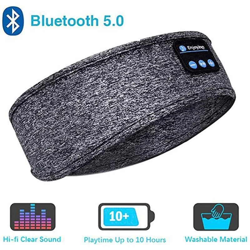 Fone Bluetooth Earphones Sports Sleeping Headband Elastic Wireless Headphones Music Eye Mask Wireless Bluetooth Headset Headband 