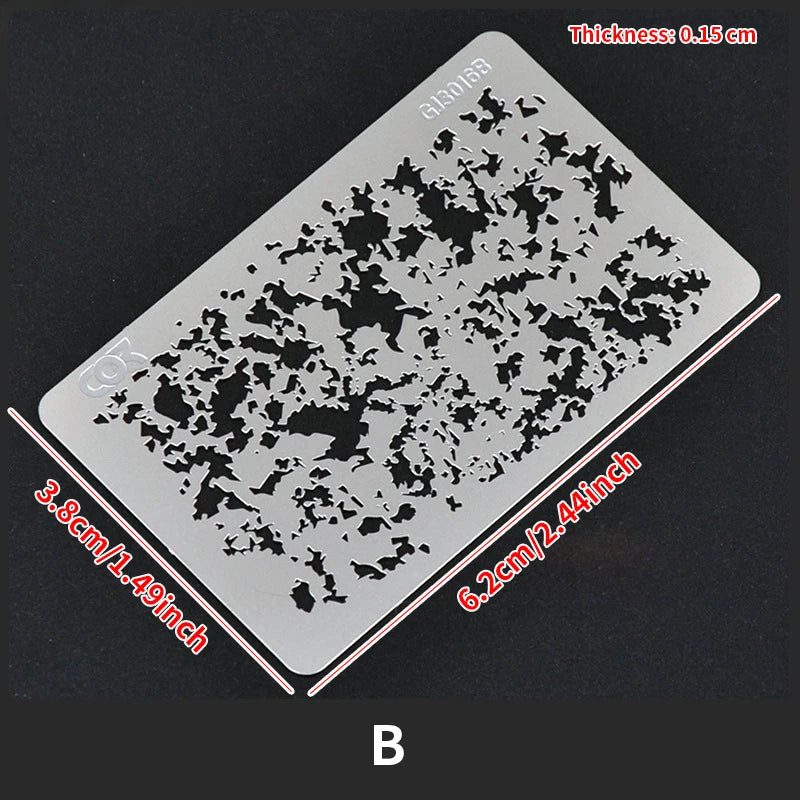 Reusable Airbrush Weathering Stencil for Models