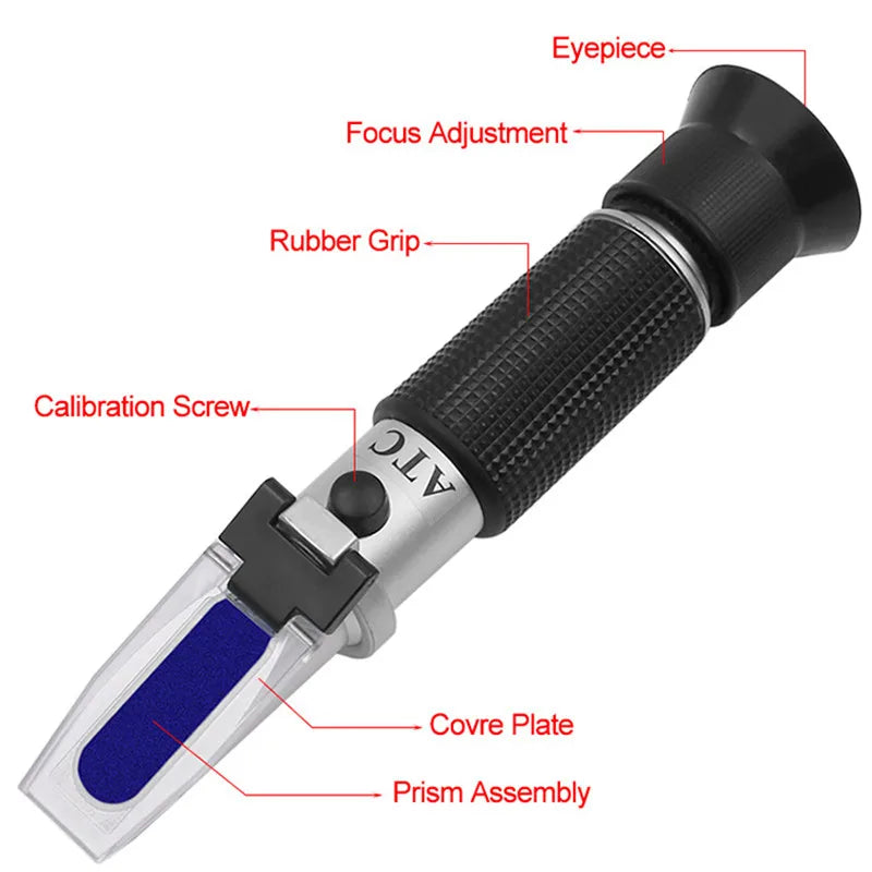 0-90% Brix Refractometer with ATC