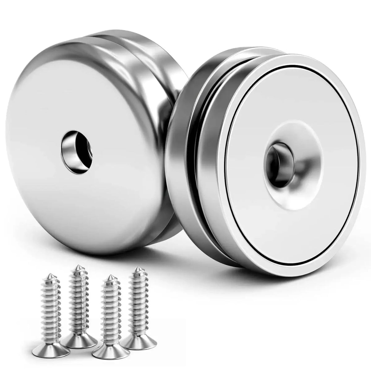 Countersunk Hole Round Magnets Multi Use For Refrigerator Whiteboard Warehouse Tool Snack Storage Holders