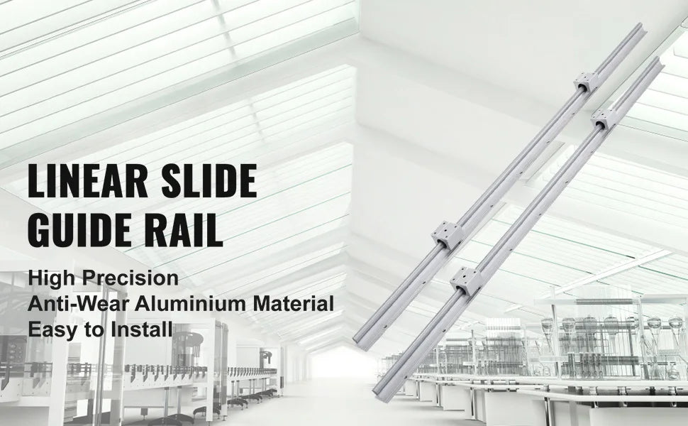 SBR12 lineaire railset 1000mm met 4 lagerblokken voor CNC