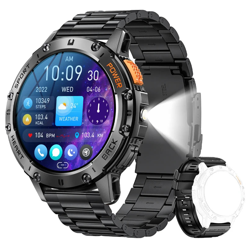 ⌚️ Reloj inteligente AMOLED Rastreador de fitness impermeable