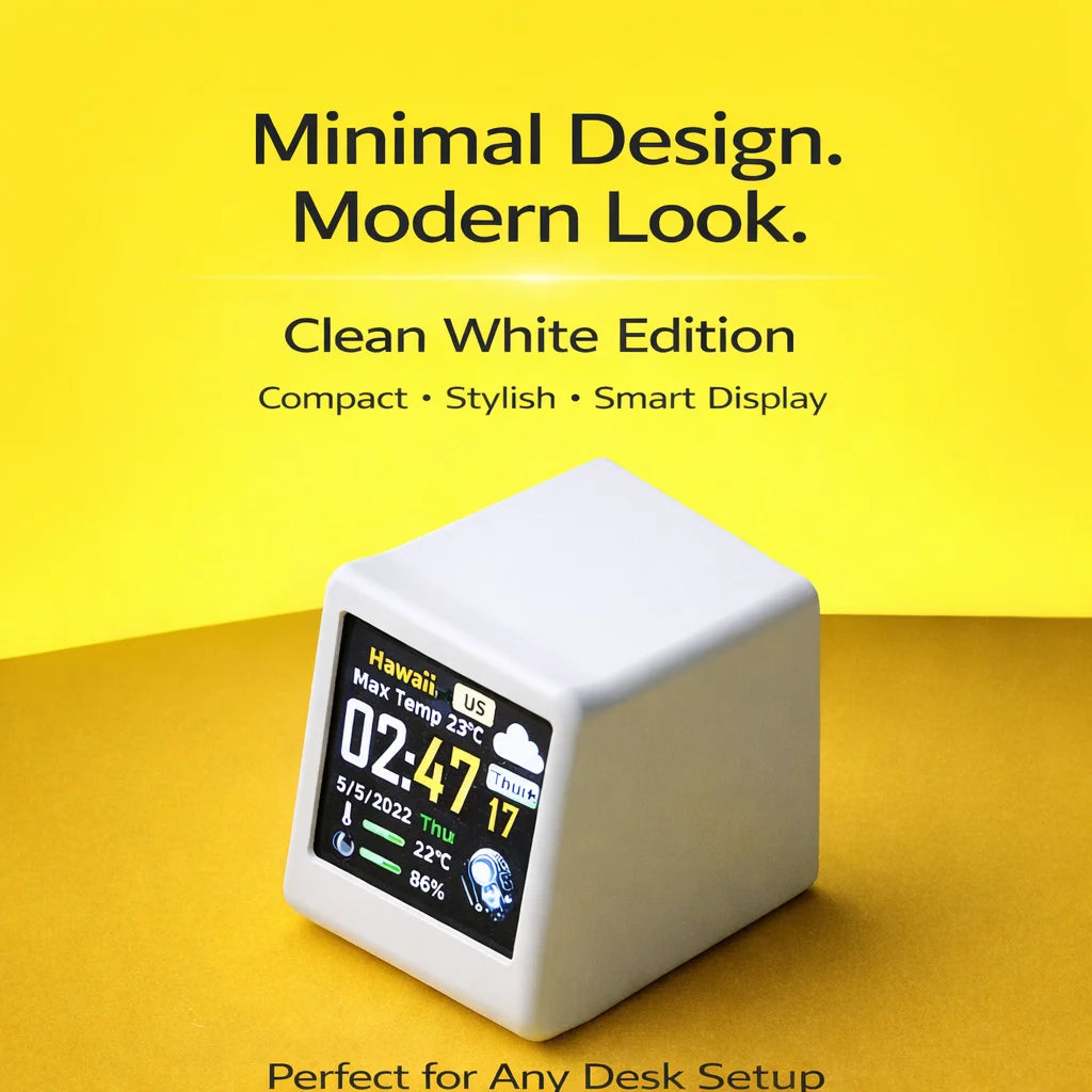 Wi-Fi Desk Clock and Online Data Display