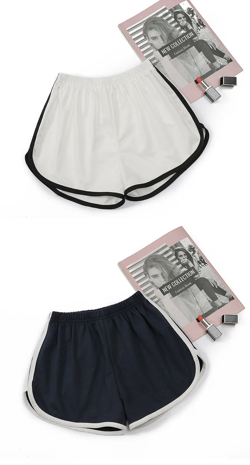 Elastic Shorts for Women, Loose Fitting, Quick Drying, Summer Thin Running, Fitness, Leisure, and Anti External Wear. Instagram 