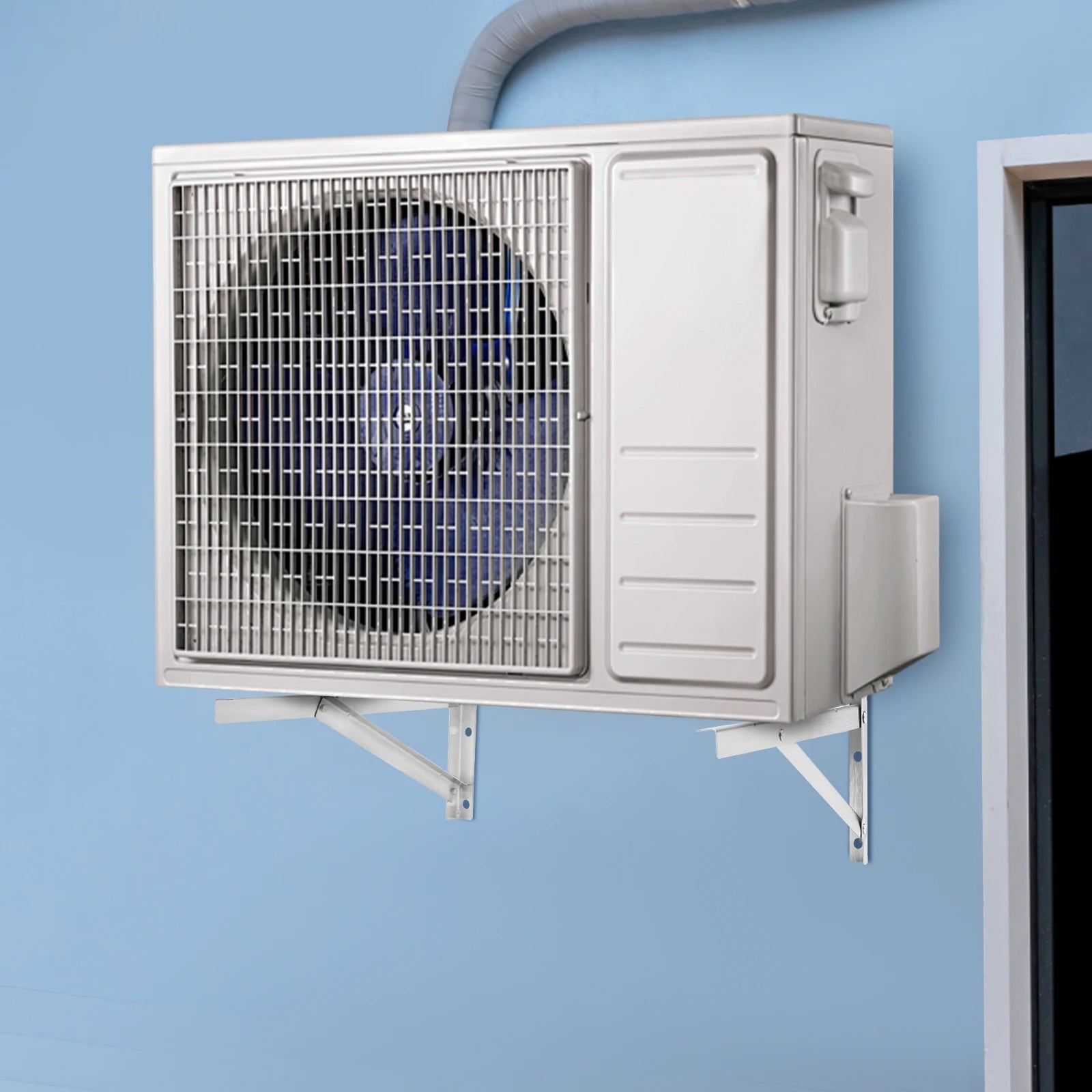 Set staffa per condizionatore da parete, acciaio inox resistente, capacità 440 libbre