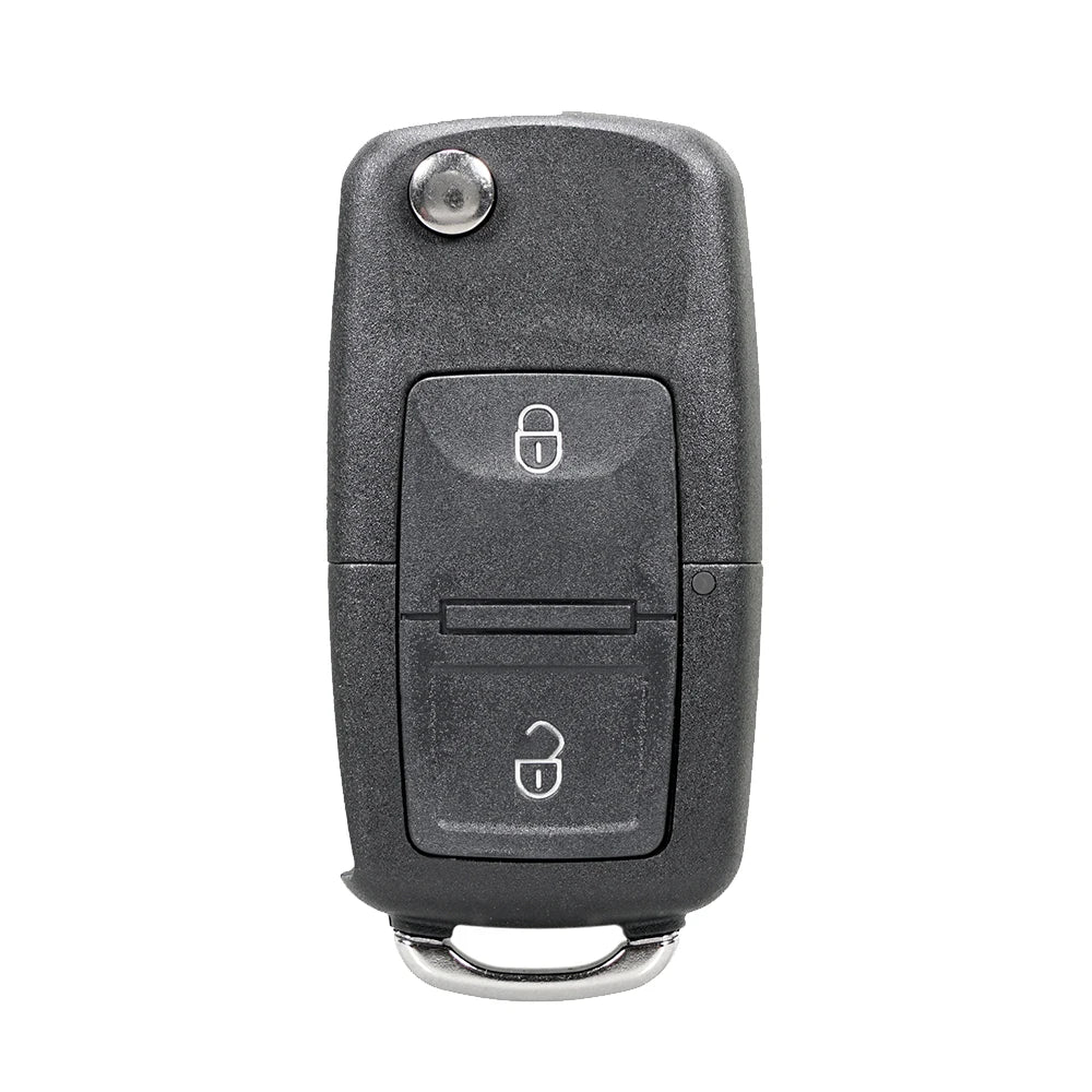  Univerzális 2 gombos távirányító kulcstartó ABS, Volkswagen 1J0959753CT ID48 chip 433MHz kulcs nélküli bejutás cseréje - 2 készlet