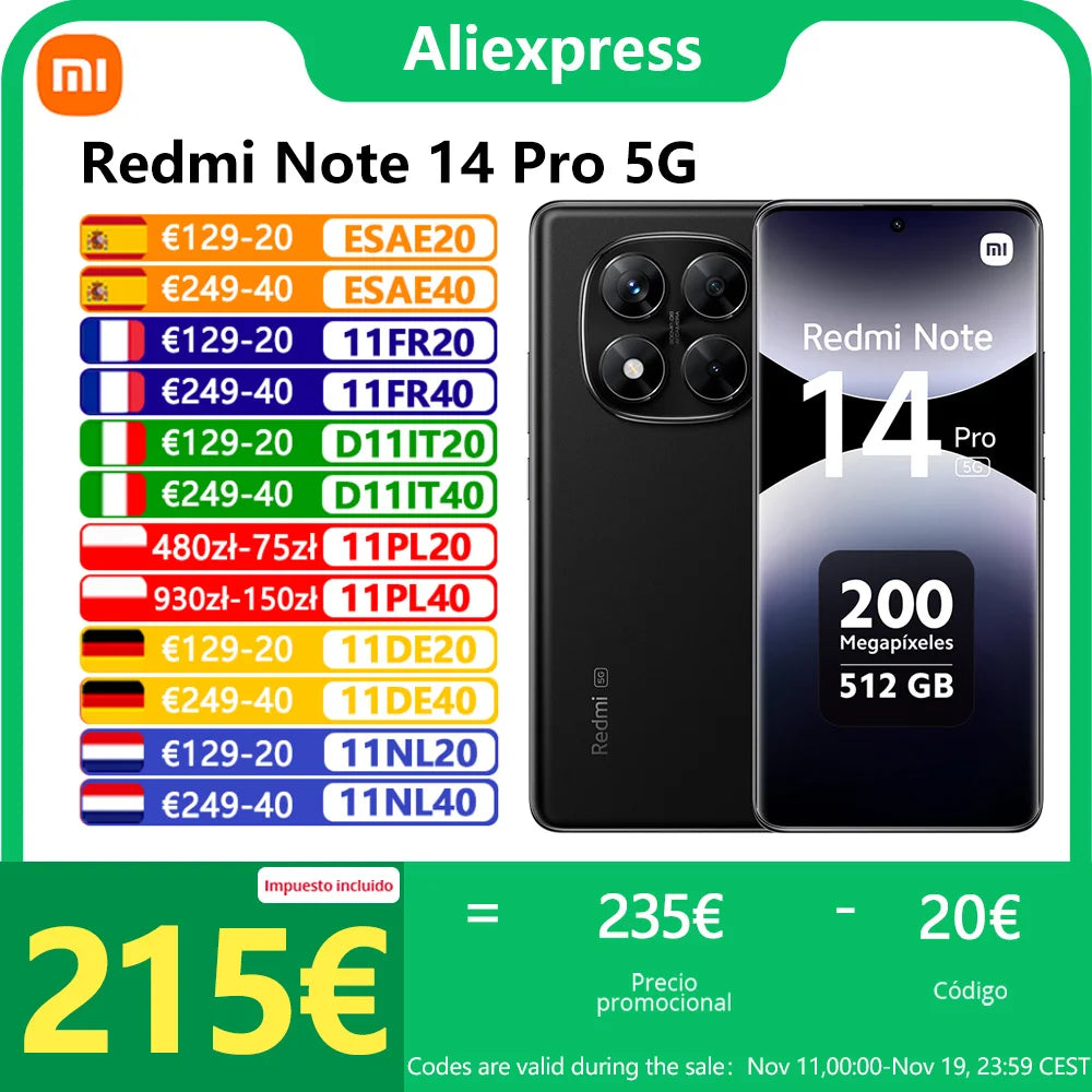 Xiaomi Redmi Note 14 Pro 5G NFC chytrý telefon
