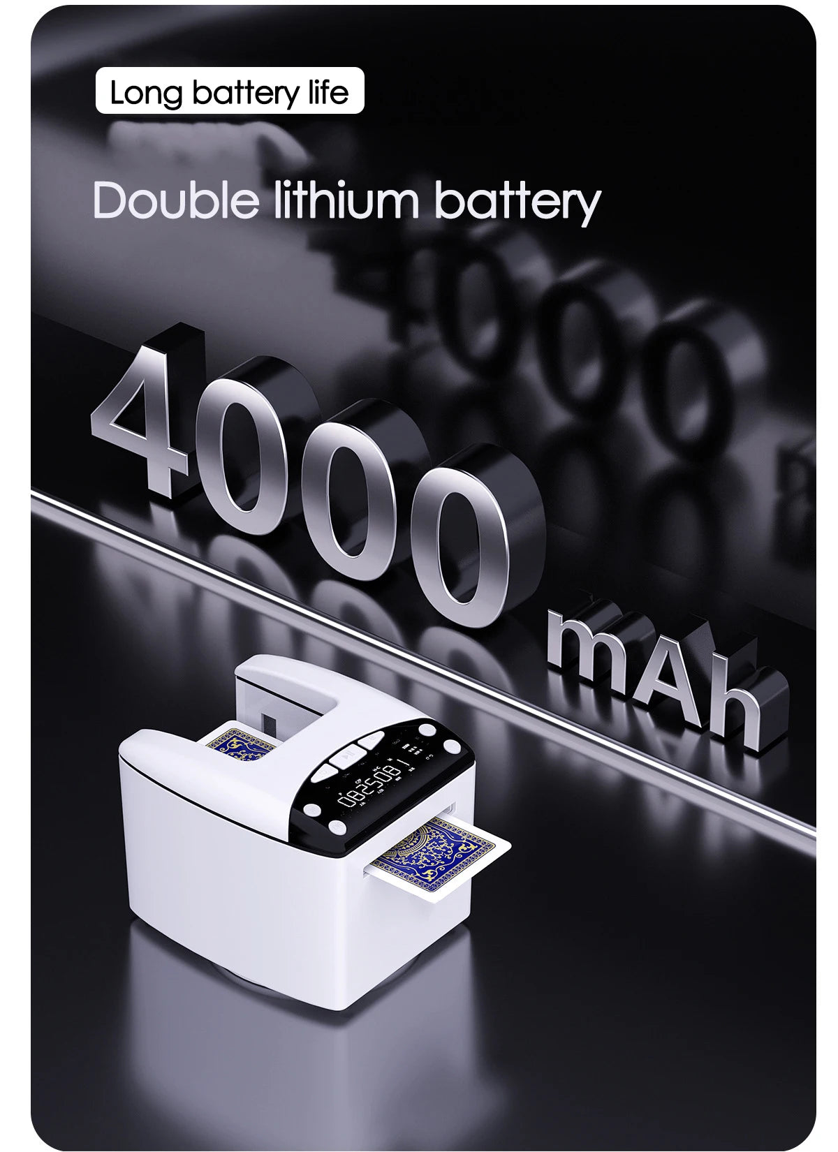Rechargeable Automatic Playing-Card Dealer