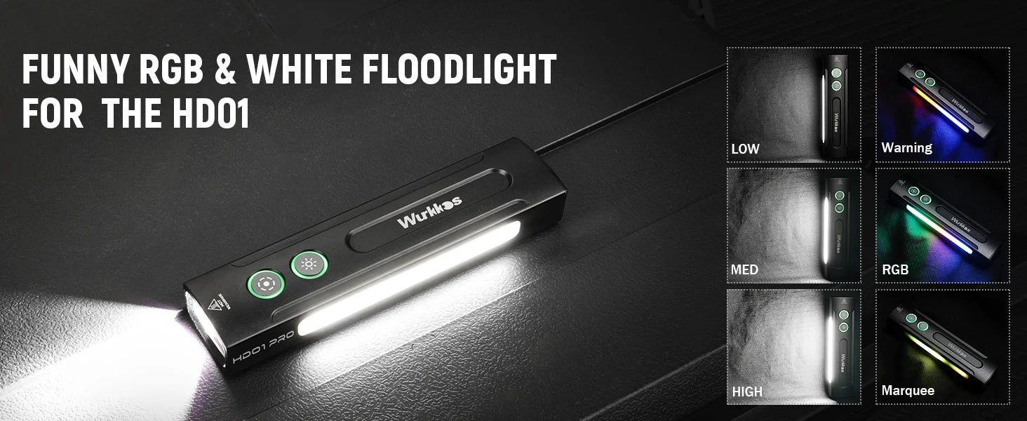 1200LM Rechargeable EDC Flashlight with UV, RGB & Magnetic Tail